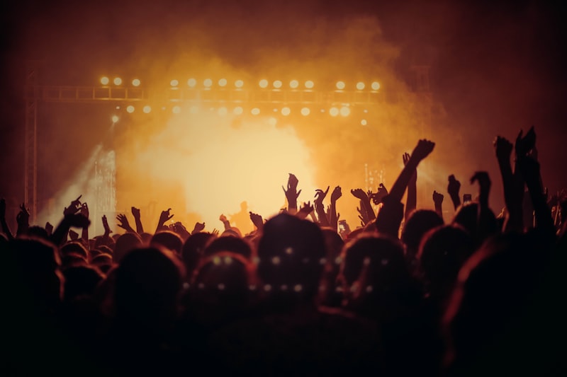 Guitar on stage
